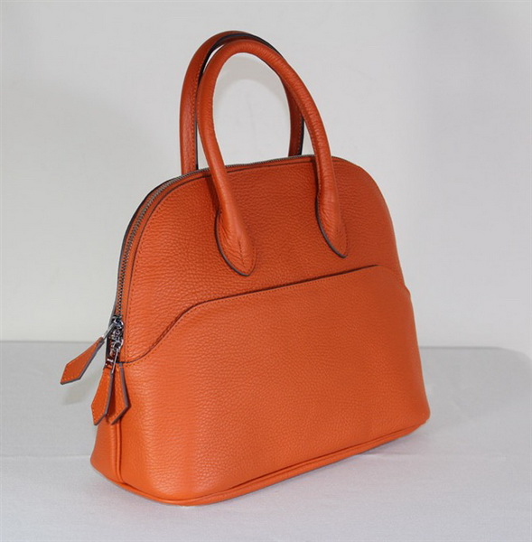 High Quality Replica Hermes Bolide Togo Leather Tote Bag Orange 1923